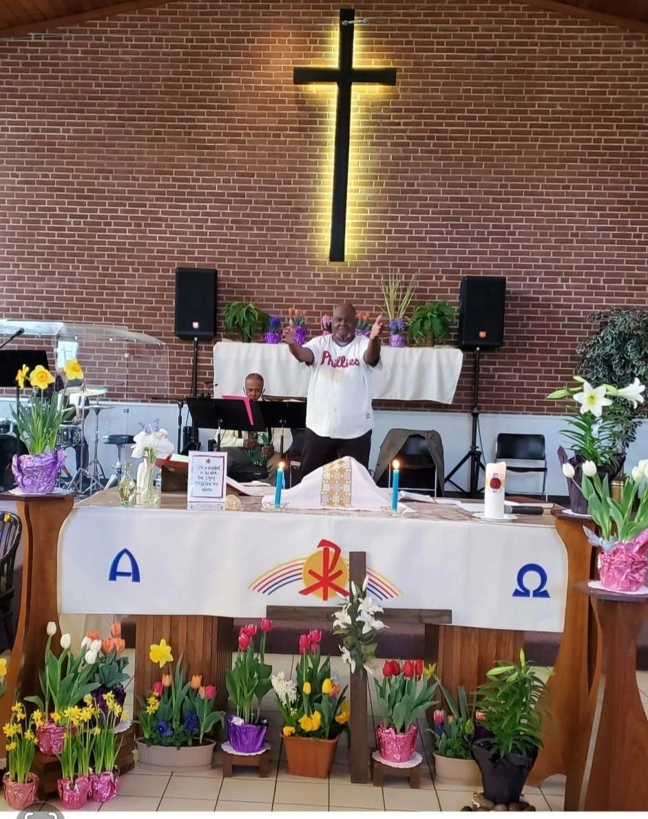 Easter church service at the sanctuary