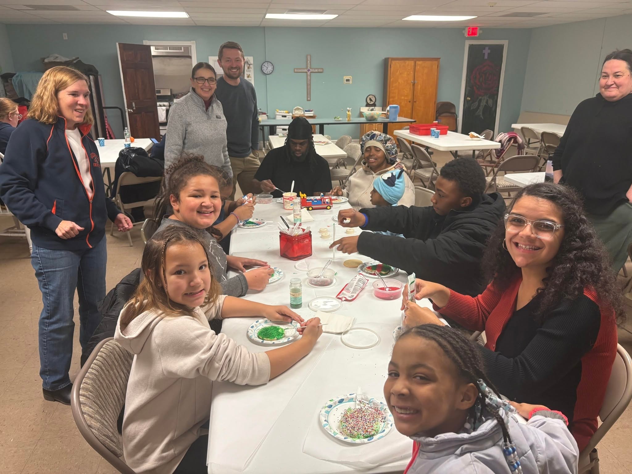 Community candlelight gathering at Bridge of Peace